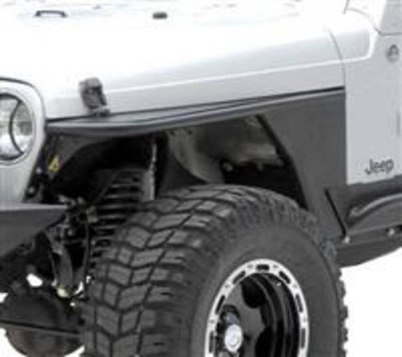Smittybilt 1987-1995 Fits Jeep Wrangler YJ XRC Front Tube Fenders Black  Textured 76862 
