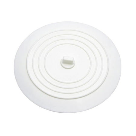 Bathroom Tub Drains - 1 pcs Silicone Sink Stopper Tub Drain Plug for Kitchens Bathrooms Laundries (White)