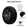 thumbnail image 2 of Fotbe Summer Watermelon Funda de Llanta de Repuesto con Estampado, Engrosada, Ajuste Universal para Jeep, Remolque, RV, SUV, Camión-16 inch, 2 of 6