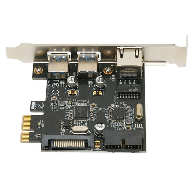 PCI Express To Ethernet RJ45, PCIe To USB3.0 Carte Auto Adaptation 5Gbps PCIe To USB3.0 pour Ordinateur