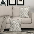 thumbnail image 3 of Brown Grey Gray Floral Block Print Pillow Covers 20X20 Set of 2, Flower Pattern Spring Summer Print Decorative Throw Pillow Covers Outdoor Farmhouse Seasonal Cushion Case Couch Sofa Bed Decor, 3 of 5