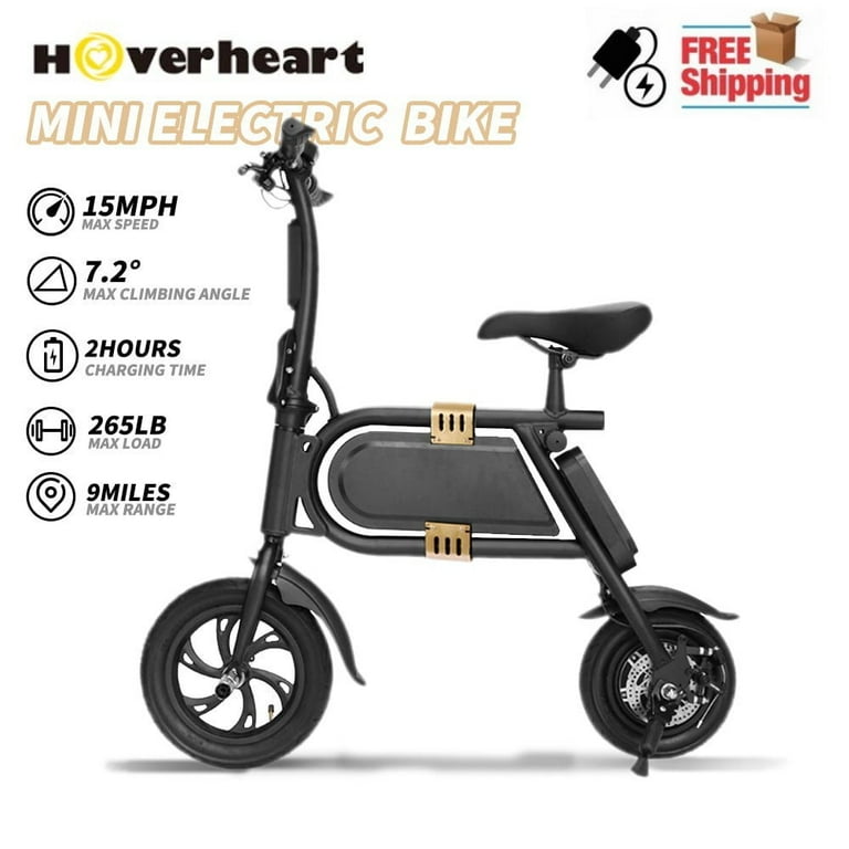 350w eBike Motor 37v 12 Inch Padel Free Foldable Electric Scooter Black Walmart