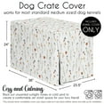 thumbnail image 5 of Sweet Jojo Designs Watercolor Floral Garden Sage Green Dog Crate Kennel Cover 36in., 5 of 6