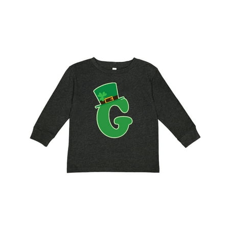 

Inktastic Irish St Patricks Day Letter G Monogram Gift Toddler Boy or Toddler Girl Long Sleeve T-Shirt