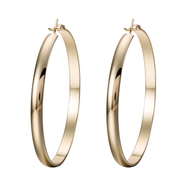 Women's Stainless Steel Big Circle Large Round Hoop Dangle Earrings Studs