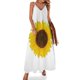 thumbnail image 1 of Vestido sin mangas de girasol, ropa de vestir de lujo para mujer, 1 of 7