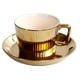 thumbnail image 5 of Taza de café de cerámica de taza y platillo de té / chapados en oro Taza de espresso de cerámica, Fanmusic Taza de café de cerámica, 5 of 7