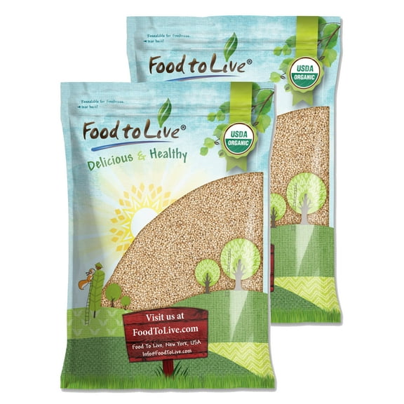Gluten Free Organic Sorghum Grain, 20 Pounds — Non-GMO, Raw, Vegan — by Food to Live