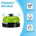 thumbnail image 4 of Desk Call Bell 2.5" Diameter, Dinner Desk Front Bell, Black/Green, 4 of 7