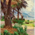 thumbnail image 2 of Carl Moll 15x15 Gold Ornate Wood Frame and Double Matted Museum Art Print Titled - At the Cote D’Azur (C. 1926), 2 of 4