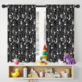 thumbnail image 5 of Blackout Kids Curtains,Black Gothic Moon Card Moth Pattern Childrens Insulated Curtains Set Of 2,Bedroom Essentials,Toddler Room Decor 42x54in(106x137cm), 5 of 5