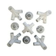 thumbnail image 4 of 9 piezas de repuesto para patas de esquina, conector central, accesorios de repuesto versátiles para tiendas de campaña, para senderismo y acampada., 4 of 8