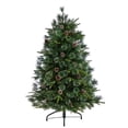 thumbnail image 4 of Nearly Natural Snowed Tipped Clermont Mixed Clear Prelit LED Decorated Pine Christmas Tree, 5', 4 of 9