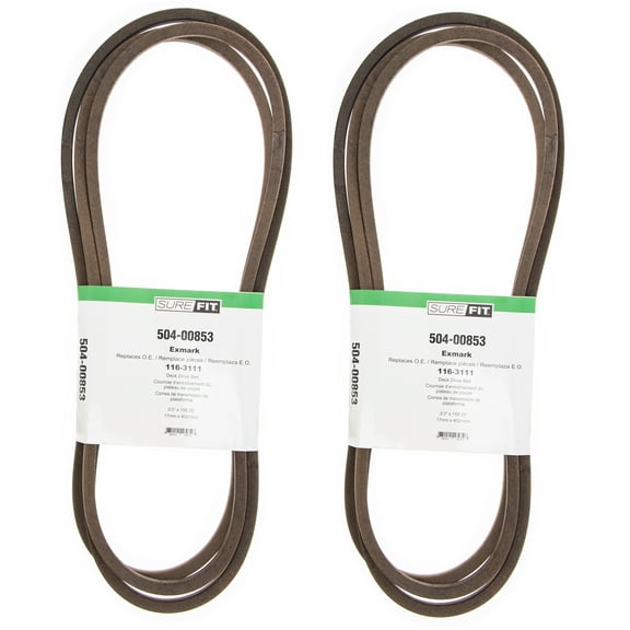 SureFit Deck Drive Belt 116-31111 Exmark 52" Vantage Toro Titan HD2500 2PK