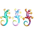 thumbnail image 3 of Arte De Pared Gecko De Metal, Lagarto De Metal Hueco De Hierro Forjado Para Colgar En La Pared, Decoración De Jardín Para El Hogar Para Fijar En Árboles Y Vallas Guardurnaity HA042565-03, 3 of 6