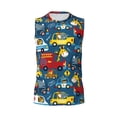 thumbnail image 6 of Picia Vehicles Cartoon with Funny Drivers mens Cotton Tank Undershirts , Moisture-wicking Ribbed Tanks, Lightweight Cotton Tank Undershirts-XX-Large, 6 of 8