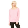 thumbnail image 1 of Bella + Canvas Ladies Flowy Long-Sleeve Off Shoulder T-Shirt, 1 of 1