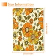 thumbnail image 7 of Cozy Floral Flannel Blanket – Soft Warm and Lightweight for Sofa Bed Office or Travel – Vibrant Orange & Green Geometric Design – Perfect for All Seasons, 7 of 7