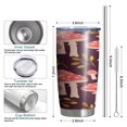 thumbnail image 6 of Mushroom 20 oz Double Insulated Coffee Tumbler with Leak Proof Lid Water Bottle for Coffee Beverages Tea, 6 of 7