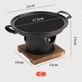 thumbnail image 2 of Mini horno de alcohol placa de barbacoa herramienta de cocina individual desmontable para Camping Picnic, 2 of 9
