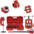 thumbnail image 3 of Loyalheartdy Ratchet Pipe Threader Kit Portable Manual 5 Dies Set Pipe Cutter Plumbing Tool w/3/8'' 1/2'' 3/4'' 1'' 1-1/4'' Pipe, 3 of 7