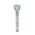 thumbnail image 5 of SuperJeweler 2 1/2 Carat Round Shape Moissanite Engagement Ring In 14 Karat White Gold For Women, 5 of 5