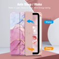 thumbnail image 3 of Slim Case for iPad Mini 6 2021 (8.3 Inch) - [Built-in Pencil Holder] Shockproof Cover Clear Transparent Back Shell, Auto Wake/Sleep for iPad Mini 6th Generation, 3 of 9