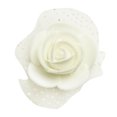 thumbnail image 2 of 100 piezas de flores artificiales de cabeza de rosa para ramo de boda Crema, 2 of 5