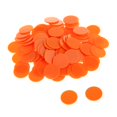 thumbnail image 2 of 100pcs Translucent Plastic Chips - Mahjong Game Machine - Game Orange, 2 of 10
