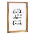 thumbnail image 1 of I Have Found The One Whom My Soul Loves Sign 11X16 Inch Modern Farmhouse Decor For Bedroom Farmhouse Bedroom Decor Sign Rustic Wooden Signs With Sayings Farmhouse Decor Bedroom Sign With Frame, 1 of 1