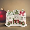 thumbnail image 3 of Spode Christmas Tree Miniature Christmas Village Figural Decoration, LED Lighted Christmas Village Set, Ceramic Holiday Decor - Dolomite Christmas Collectible for Indoor Display (Shoppes), 3 of 5