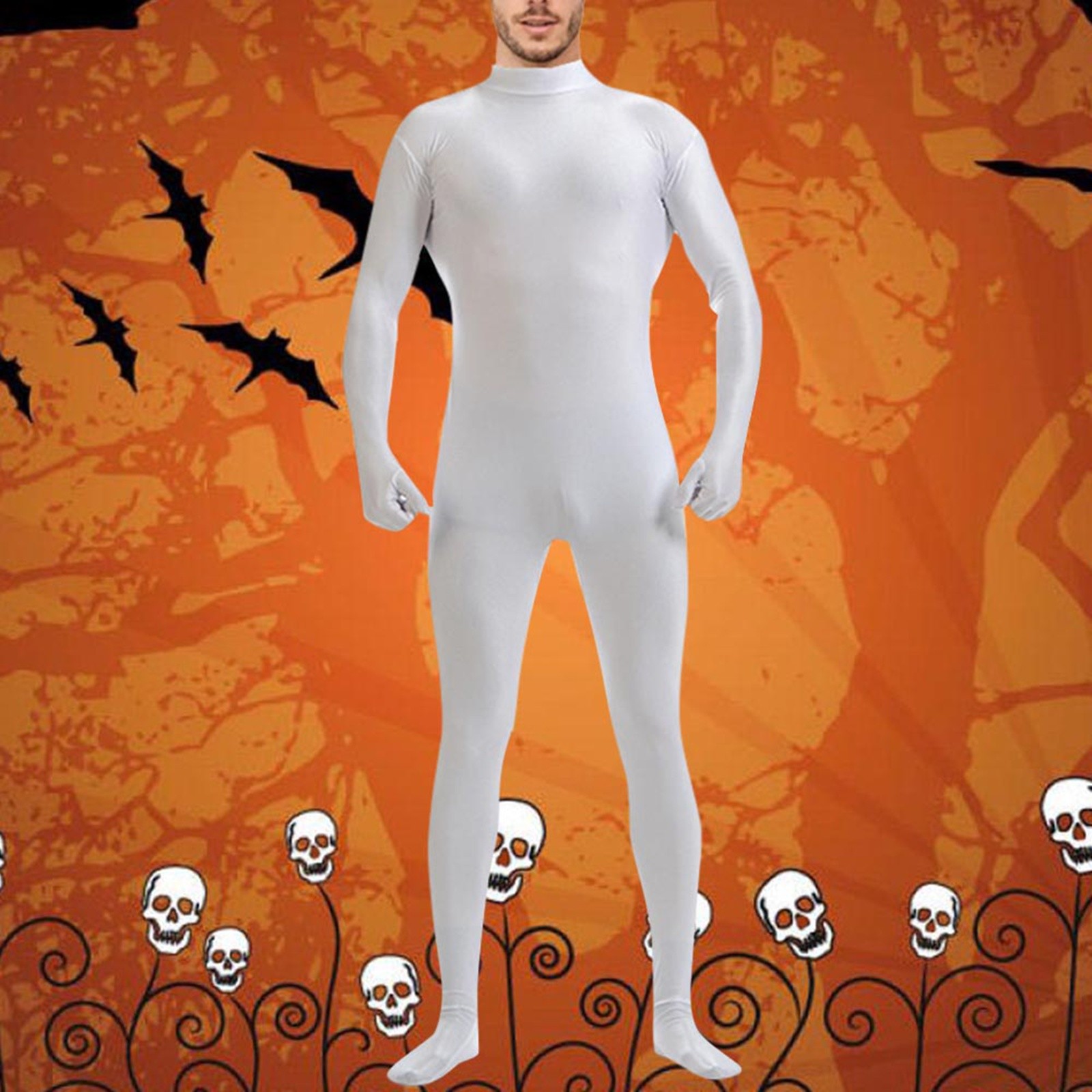 Zhuashum Mens Halloween Costumes For 2024 Long Sleeve Ghostly Garb ...