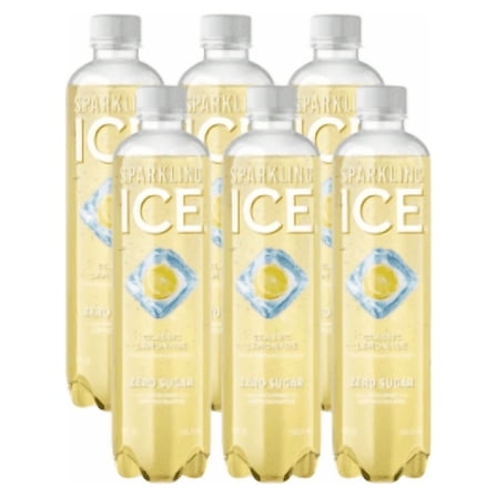 Sparkling Ice Naturally Flavored Sparkling Water, Classic Lemonade 17 Fl Oz (Pack of 6)