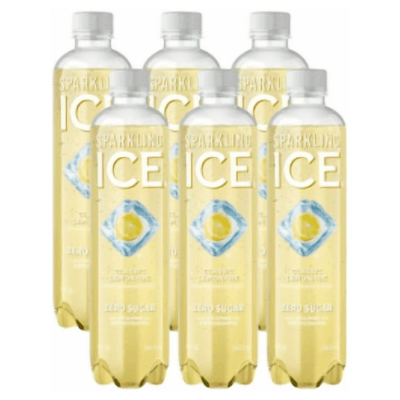 Sparkling Ice Naturally Flavored Sparkling Water, Classic Lemonade 17 Fl Oz (Pack of 6)