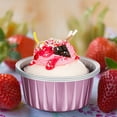 thumbnail image 4 of Casewin Disposable Ramekins with Lids Pink, 5 oz 50 Pack Aluminum Cups for Baking, Aluminum Foil Cups Creme Brulee Muffin Cupcake Baking Cup Mini Pudding Cups for Party Wedding Birthday, 4 of 7