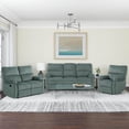 thumbnail image 5 of 3-Pc Sterling Reclining Living Room Set in Slate Green, 5 of 5