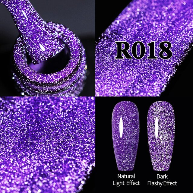 Azúcar UR, esmalte de uñas de Gel fluorescente reflectante, amarillo neón, rosa, rojo, purpurina, semipermanente, barnices de uñas LED UV Tan Jianjun unisex