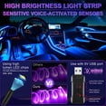 thumbnail image 2 of Luces interiores LED LivTee Smart Car con puerto USB 6 en 1, 2 of 6