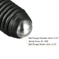 thumbnail image 4 of Uxcell Ball Point Set Screws, M12 x 40mm High Carbon Steel Metric Spring Hex Socket Grub Screw 5 Pack, 4 of 7