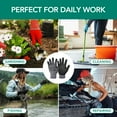 thumbnail image 3 of AMZSCOPE PU Coated Work Gloves,12 Pairs,Thin Garden Gloves for Men Women, 3 of 9