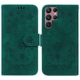 thumbnail image 2 of Feishell Wallet Phone Case for Samsung Galaxy S24 Ultra,for Women Men,Butterfly & Rose Embossed PU Leather Magnetic Clasp Flip Stand Card Slots Shockproof Ultra Thin Protective Cover,Green, 2 of 9