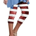 thumbnail image 1 of Gibobby Leggings gluteos deportivo Leggings cómodos para mujer Leggings estampados cintura alta para mujer Medias atléticas Pantalones cortos entrenamiento yoga（Vino， S), 1 of 5