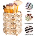 thumbnail image 4 of Crystal Makeup Brush Holder Organizer, Handcrafted Cosmetics Brushes Cup Storage Solution, 4 of 6