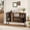 47.3*14*31 Inches, variant on Accreate Industrial Liquor Cabinet with Mesh Door, Wooden Wine Bar with Lights, Power Outlets, and Glass Holders