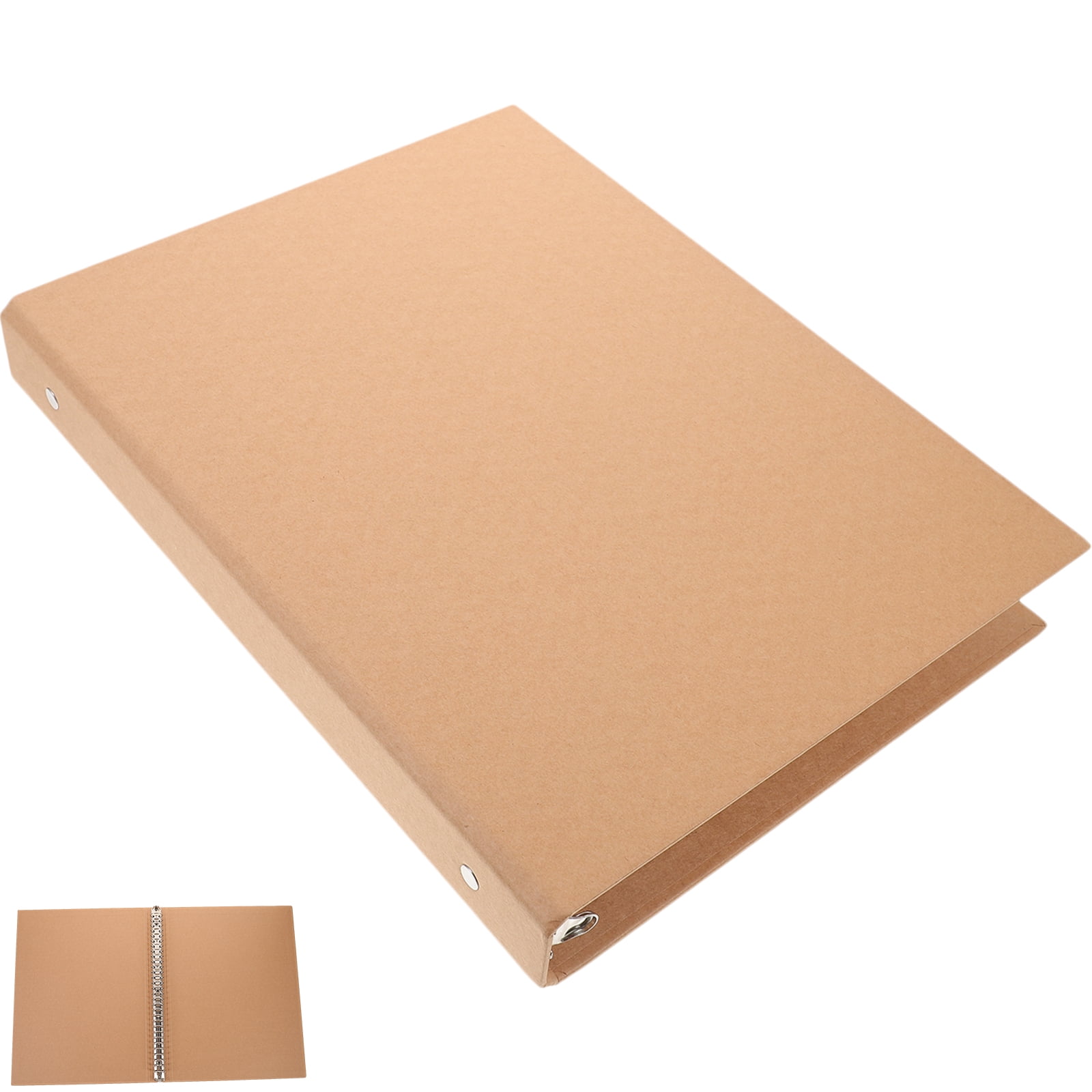 Binder Cover Ring Binder Notebook Binder Cover Kraft Paper Binder Reusable Notebook Shell