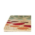 thumbnail image 6 of Unique Loom Outdoor Modern Collection Area Rug - Spark (8' x 11' 4" Rectangle Beige/Burgundy), 6 of 7