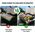 thumbnail image 4 of Golf Cart Seat Covers for 2 Seater,Yellow Sunflowers Microfiber Cart Seat Towel Blanket,Western Star Farmhouse White Wooden Absorbent Breathable Non Slip Bench Seats Protector for Golf Course 51"x31", 4 of 9