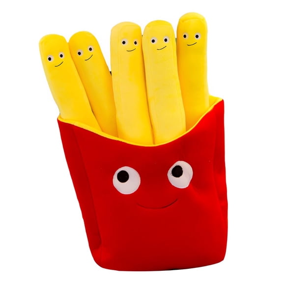 Set de cojines de peluche JPORSHU Hamburguesa y papas fritas 30 cm