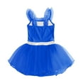 thumbnail image 4 of YONGHS Girls Kids Spaghetti Straps Ballet Dance Leotard Dress Ballerina Ice Skating Dress Royal Blue 10, 4 of 5