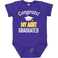 thumbnail image 3 of Inktastic Congrats My Aunt Graduated with Cap Boys or Girls Baby Bodysuit, 3 of 5